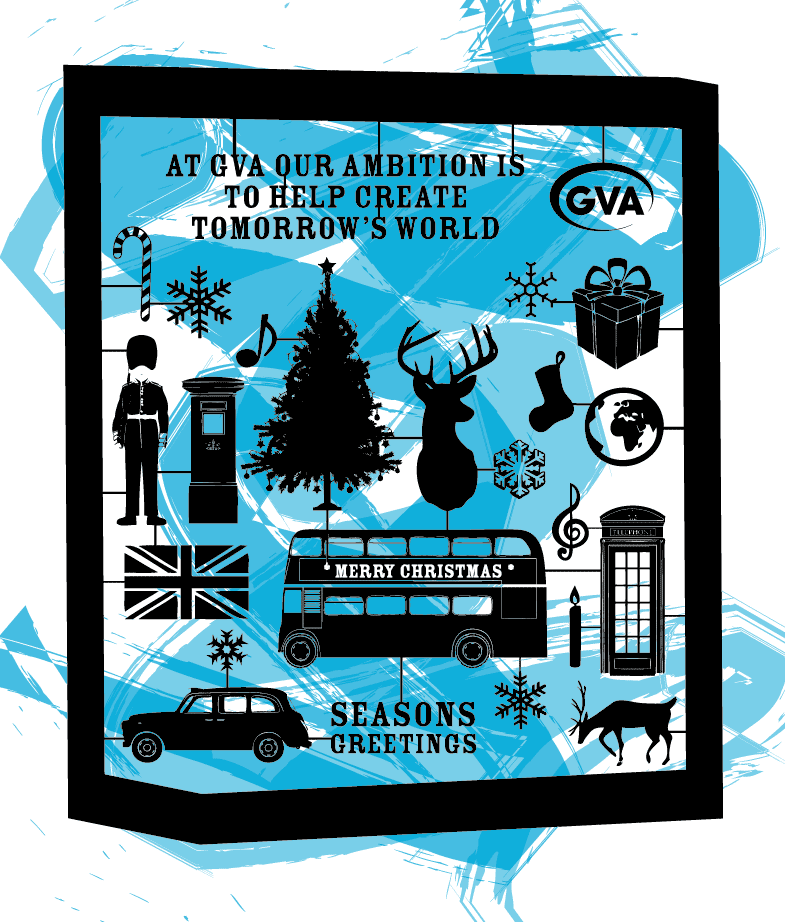 An image for a christmas card for GVA